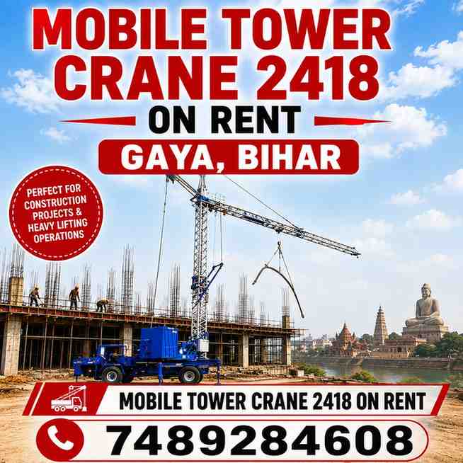 Mobile Tower Crane on Rent in Gaya, Bihar